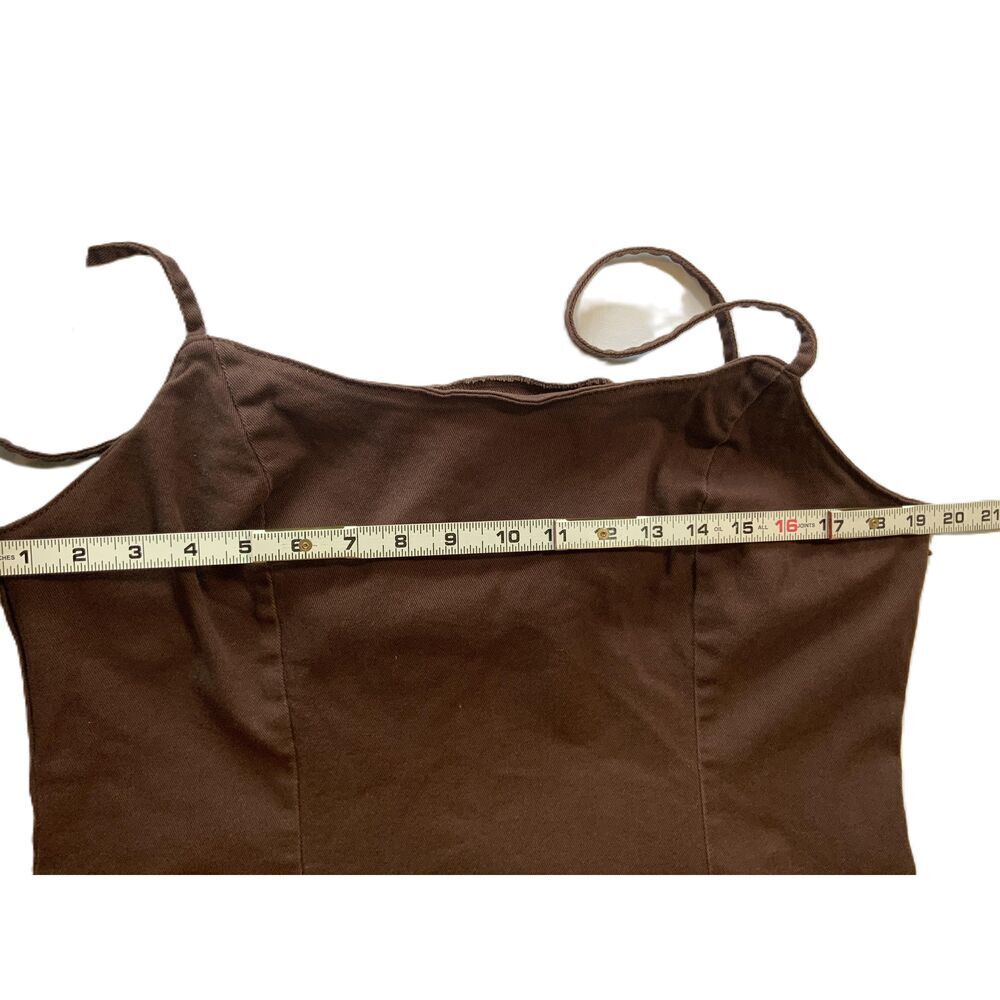 Divided Chocolate Brown Midi Dress - Picture 12 of 13